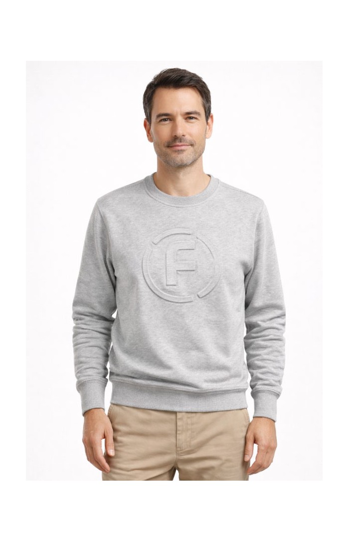 Embossed Crewneck sweat 3D unisex