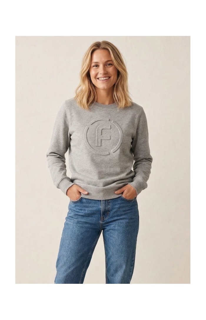 Embossed Crewneck sweat 3D unisex