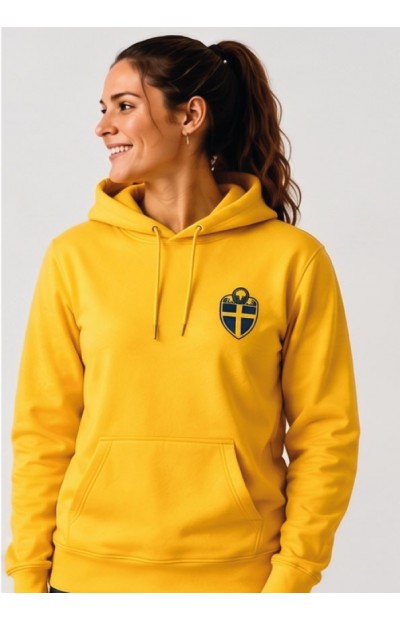 Hoodie Sverige - Gul